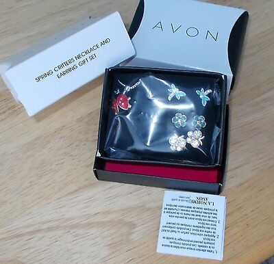 ~~ Avon Spring Critters Necklace & Earring Gift Set - NIB ~ 2016