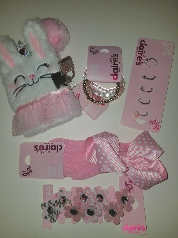 Claire's Club Eastern Themed Mixed Lot of 5 Jewelry Hair Accessories Journal