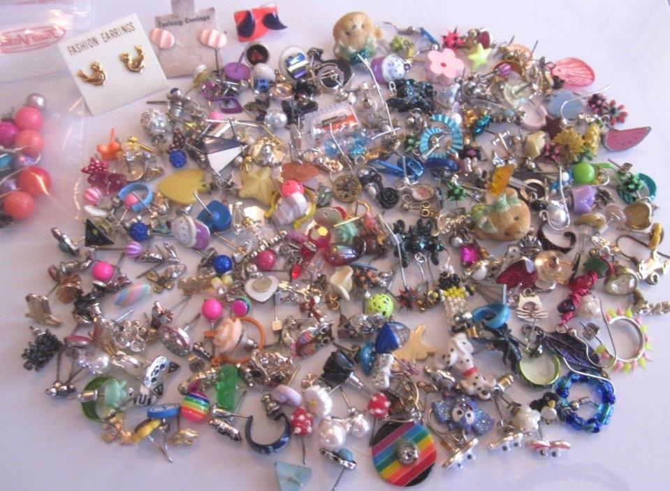 Jewelry Earring Lot for Girls-Lots of Matches & Some Singles-Craft-Wear-U Sort