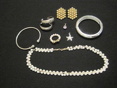 Lot Of Womens Costume Jewelry ~ Faux Pearls, Rhinestones ~ All Wearable