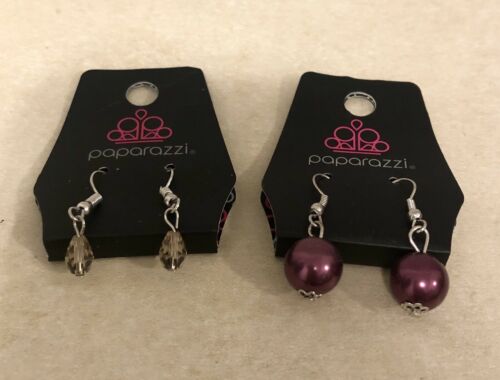 Two Brand New Pairs Of Paparazzi Ear Rings Jewelry Lot