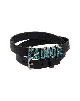 Dior J'adior Double-Loop Leather Bracelet