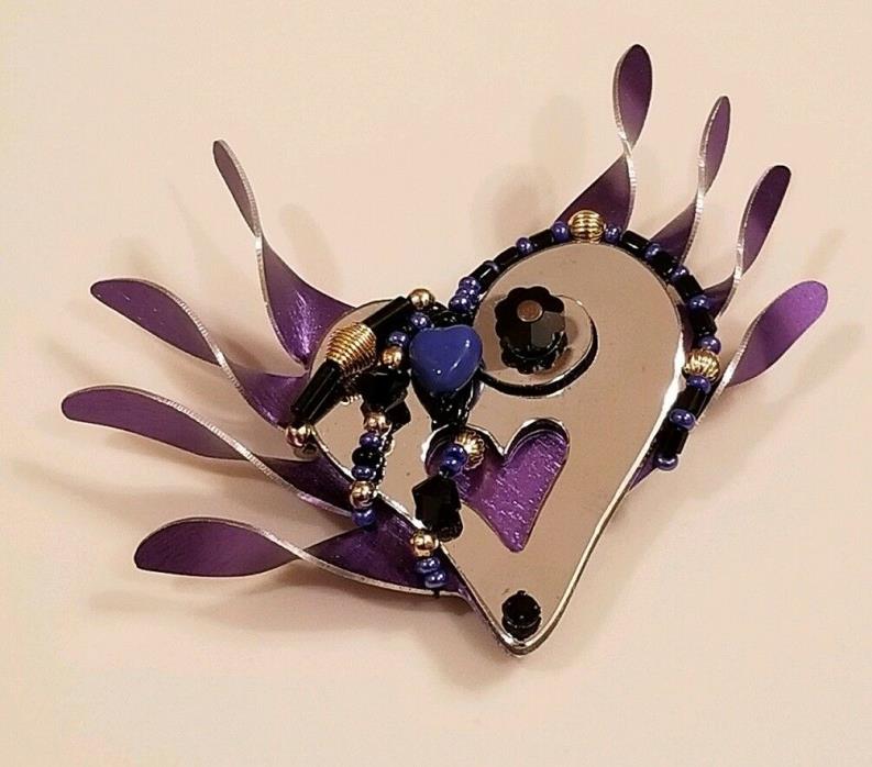 Liztech Jewelry WILD HEART For When Your Heart Soars 1996 Purple 