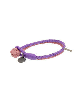 Bottega Veneta Intrecciato Nappa Leather Bracelet, Purple