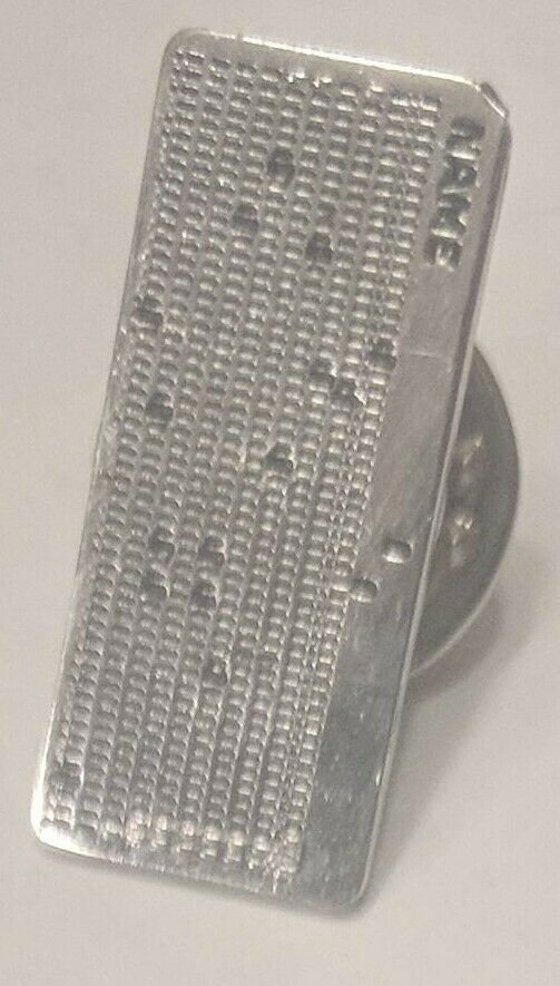 Vintage Punch Card Lapel Pin/Tie Tack Punched Card Mainframe IBM card