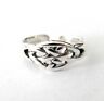 Sterling Silver Celtic tight knot adjustable toe ring