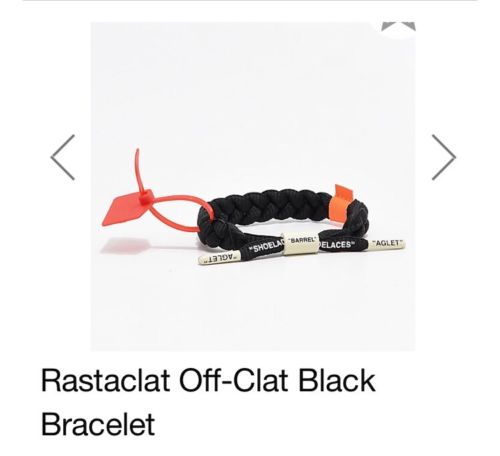 RASTACLAT Off-Clat Classic Black Off-White Bracelet  *AUTHENTIC CONFIRMED ORDER