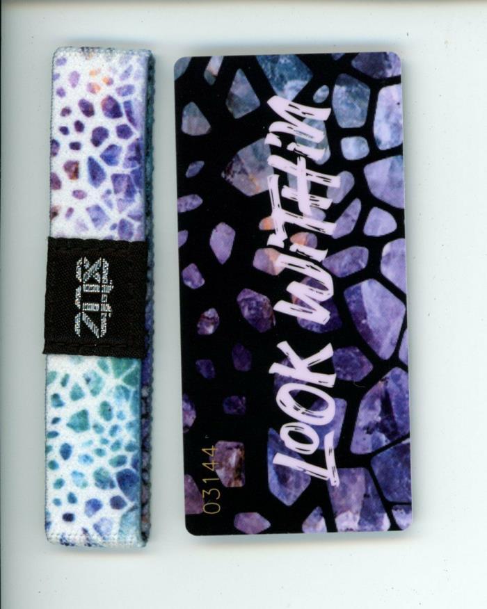 Mini ZOX Silver Singles Strap LOOK WITHIN Wristband with Card Reversible