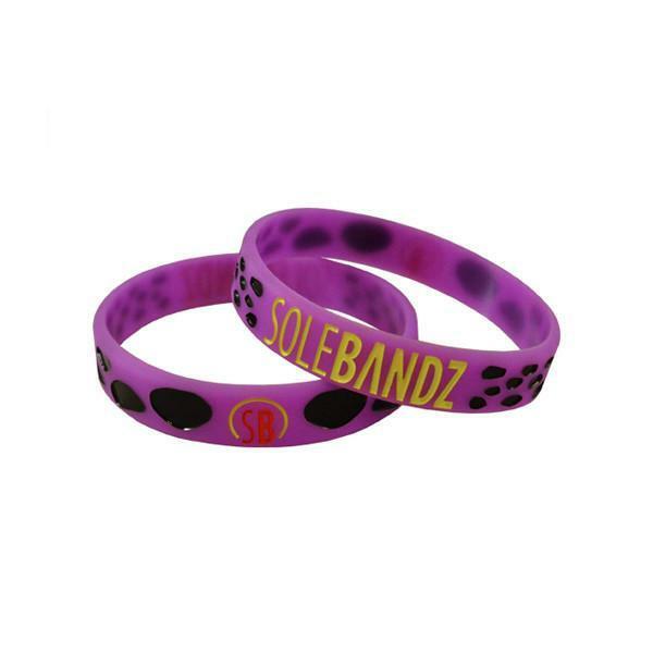 Brand New SOLEBANDZ Purple Kat Rubber Silicone Sneaker Bracelet