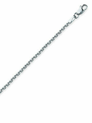 Sterling Silver Anklet Ankle Bracelet Diamond-cut Cabl Chain Nontarnish 1.25mm