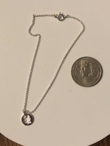 Anklet -- Sterling Silver With Charm Size 10”