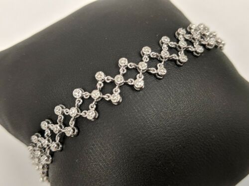 14K WHITE GOLD DIAMOND BRACELET