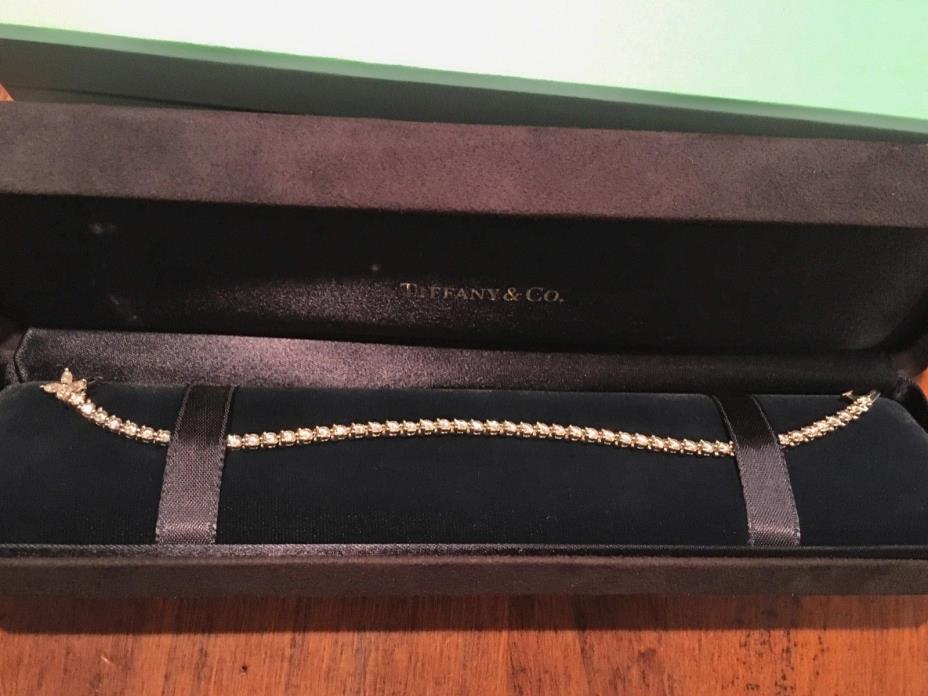 Tiffany & Co. Platinum and diamond line/tennis bracelet 3.26 carats