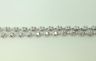 New 18K white gold diamond double strand bracelet 3.23 carats