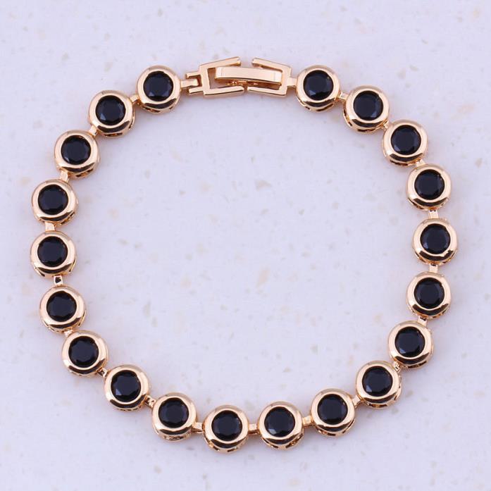 Women Bracelets 8.45ctw Glamorous Created Black Sapphire