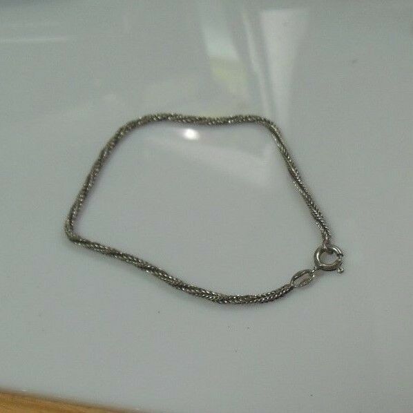 925 ITALY Sterling Silver Chain Bracelet