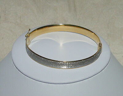 Milor Gold Over Sterling Silver Pave Cuff Bracelet QVC