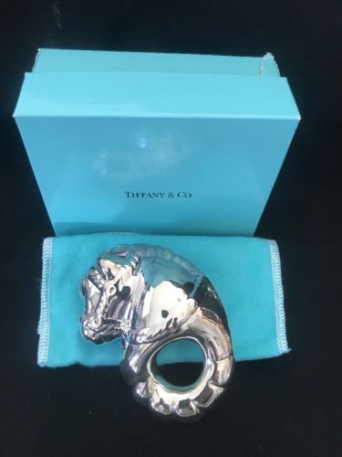 Tiffany & Co Sterling Silver Rare Horse Baby Rattle New In Box Never Used Mint