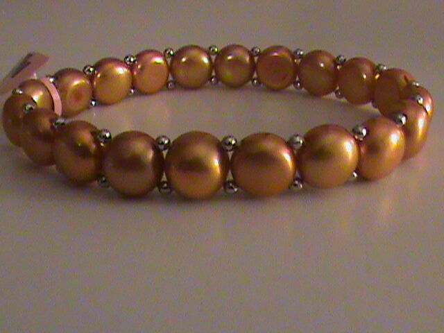 Freshwater Golden Pearl Bracelet