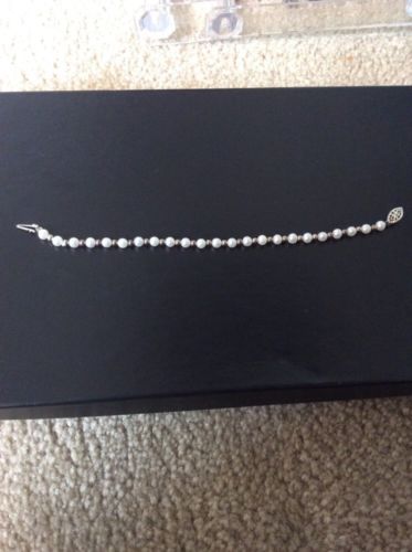 GSJ White Pearl beaded strand bracelet