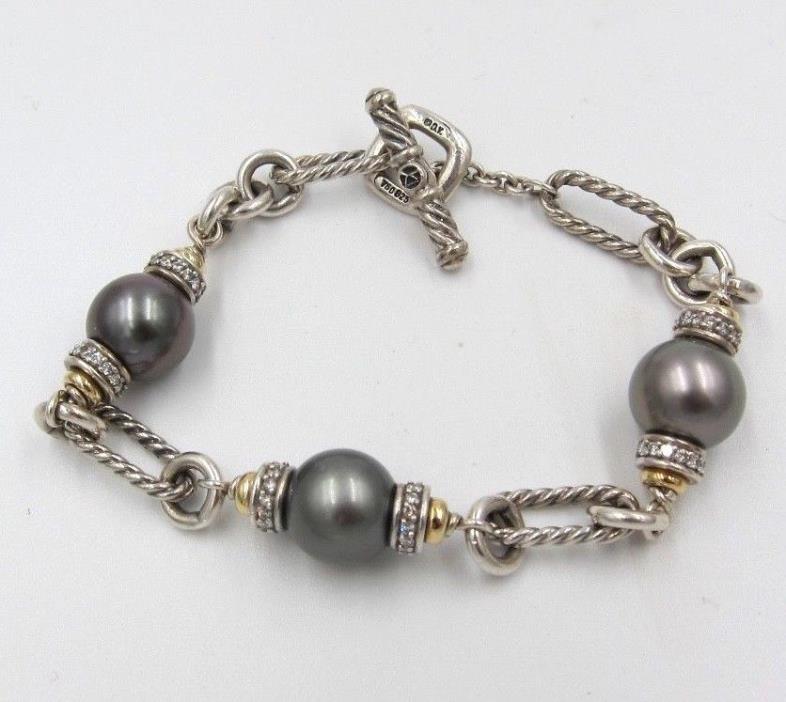 David Yurman Tahitian Pearl Figaro Bracelet