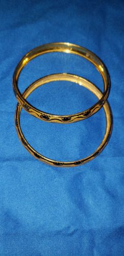 21k Gold Middle Eastern Bracelets Set Of #2 never worn