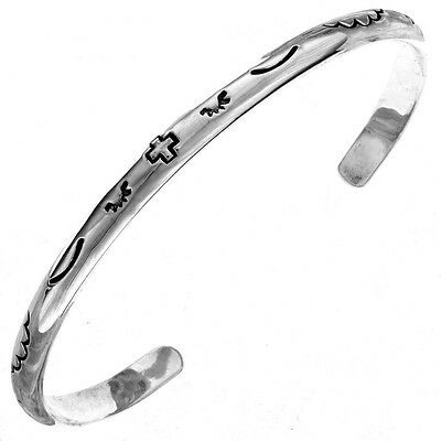John Wayne Bracelet Sterling Silver Cuff Size 5.5 Through 7.5