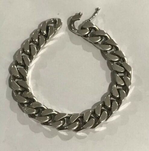 Italy Solid Sterling Silver 925 Curb Cuban Link Mens Womens 7.5