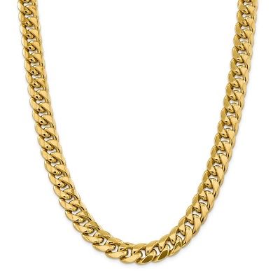 14k 12.6mm Semi-Solid Miami Cuban Chain