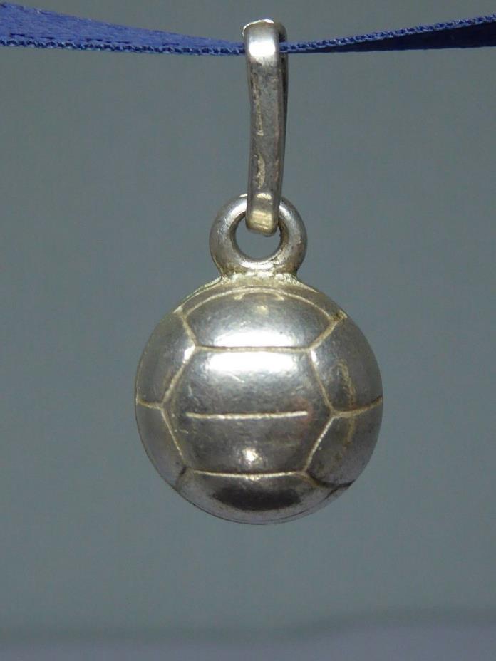 Vintage Sterling Silver Bracelet / Pendant Football / Soccer Ball Charm