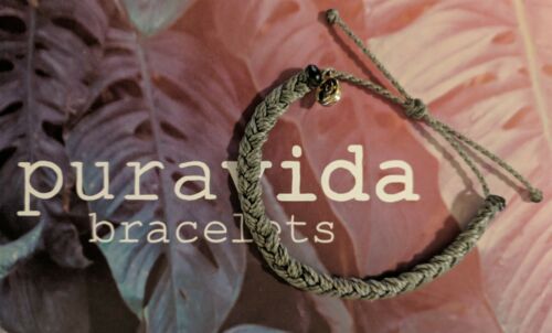 Pura Vida Gray Braided Bracelet