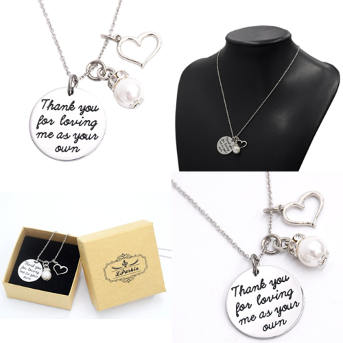 Thank You For Loving Me As Your Own Necklace Adoption Jewelry Gi Womens