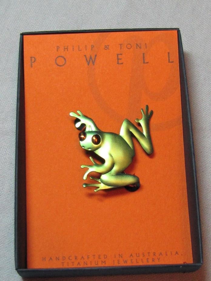Philip & Toni Powell Australian Designers Titanium Frog Brooch (06)