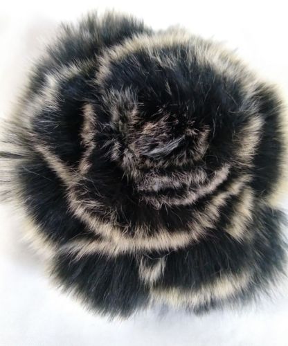 Faux Fur Brooch Hat Adornment 3