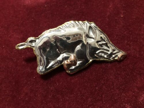 Razerback Hog Arkansas U Of A Pendant Or Pin