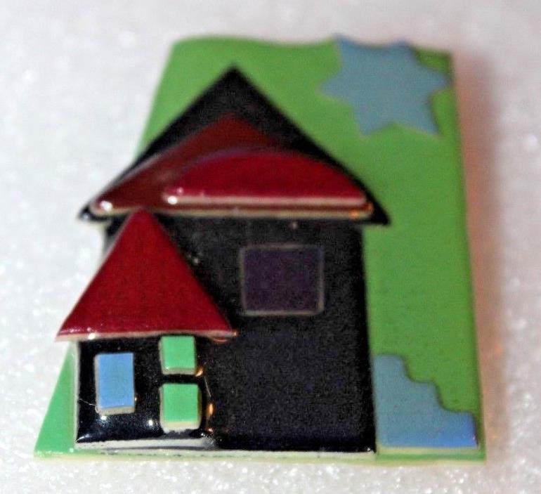House Pin by Lucinda/ Handcrafted Designer  3-D