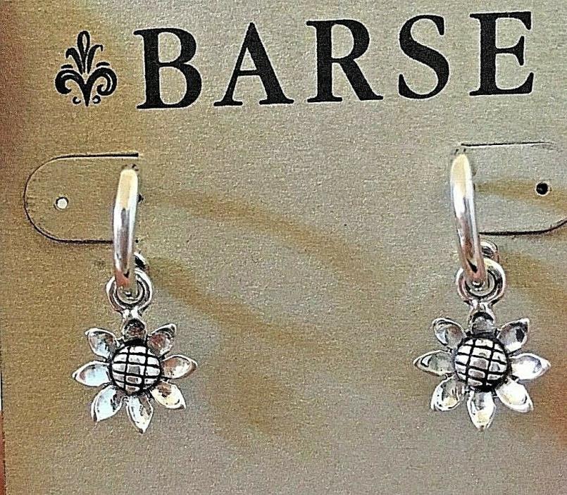 Barse Sterling Silver Flower Post Earrings, MSRP $68