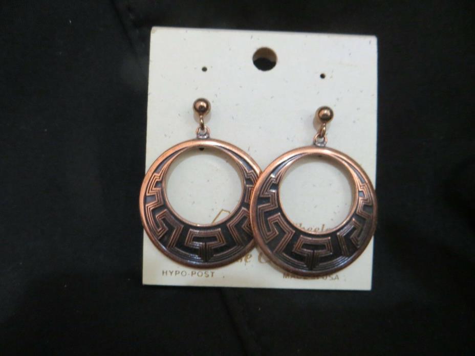 Sunrise Copper Native American Earrings