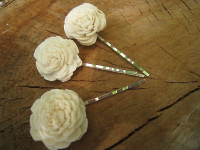 Sola Flower Hair Pins - Set of 3