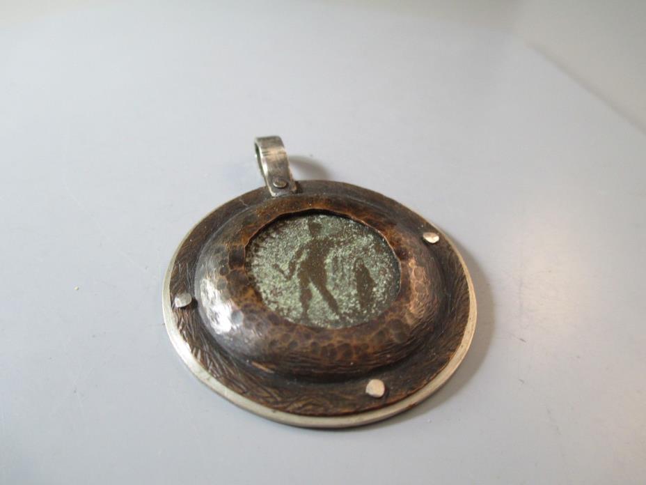 OOAK MarLa Studios Ancient Coin Pendant Sterling Silver Artisan $749 Retail