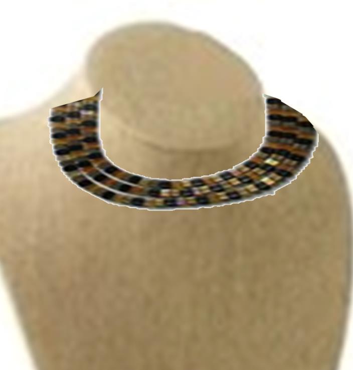 :   Decorative Choke Glass Necklace
