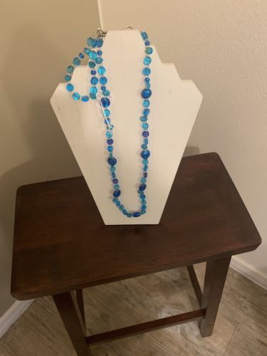 Handmade Blue Beaded Necklace