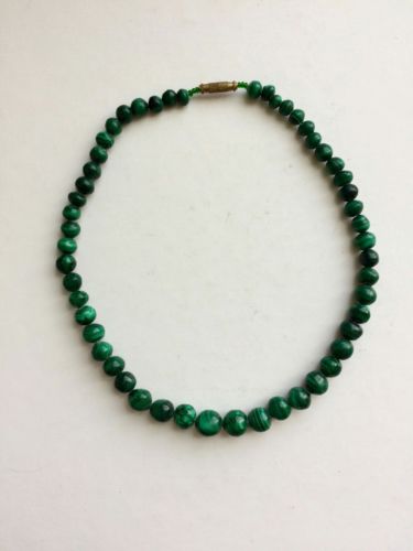 Handmade Malachite Beaded Necklace 16