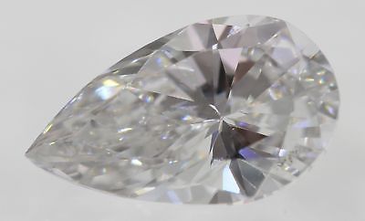 0.14 Carat H Color VVS2 Pear Shape Enhanced Natural Loose Diamond 4.52X2.89mm