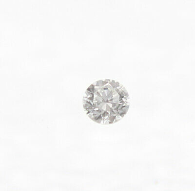 0.007 Carat D Color SI2 Round Brilliant Enhanced Natural Loose Diamond 1.1mm