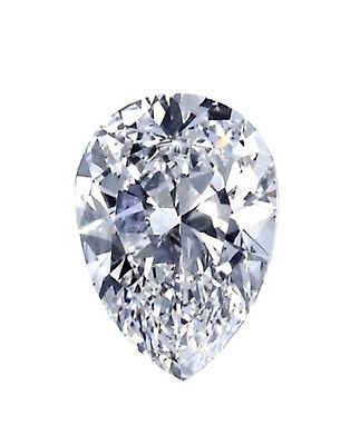 Certificate 8.17ct Pear Shape Excellent Ideal Cut Diamond I Color SI2 Clarity
