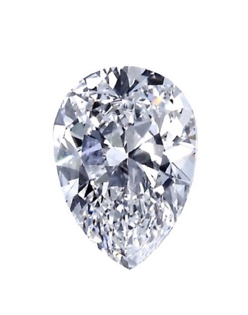 GIA Certificate 0.59ct Pear Shape Ideal Cut Loose Diamond E Color SI1 Clarity