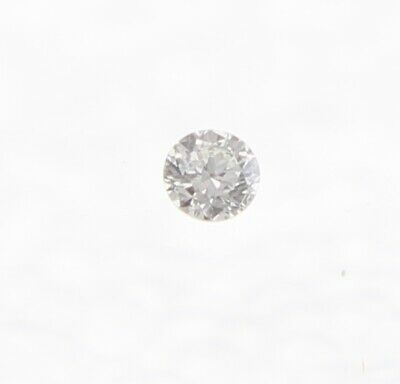 0.009 Carat D Color SI2 Round Brilliant Enhanced Natural Loose Diamond 1.18mm