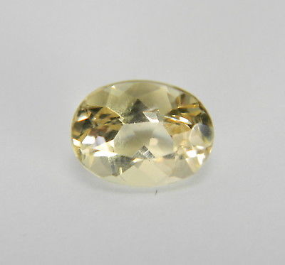 1.43 Carats Natural Yellow Beryl Faceted Gemstone Oval BYL03