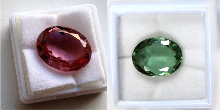 Chrysoberyl ~ Alexandrite 15 ct, Oval Green to Red Certificate Color Change Gem